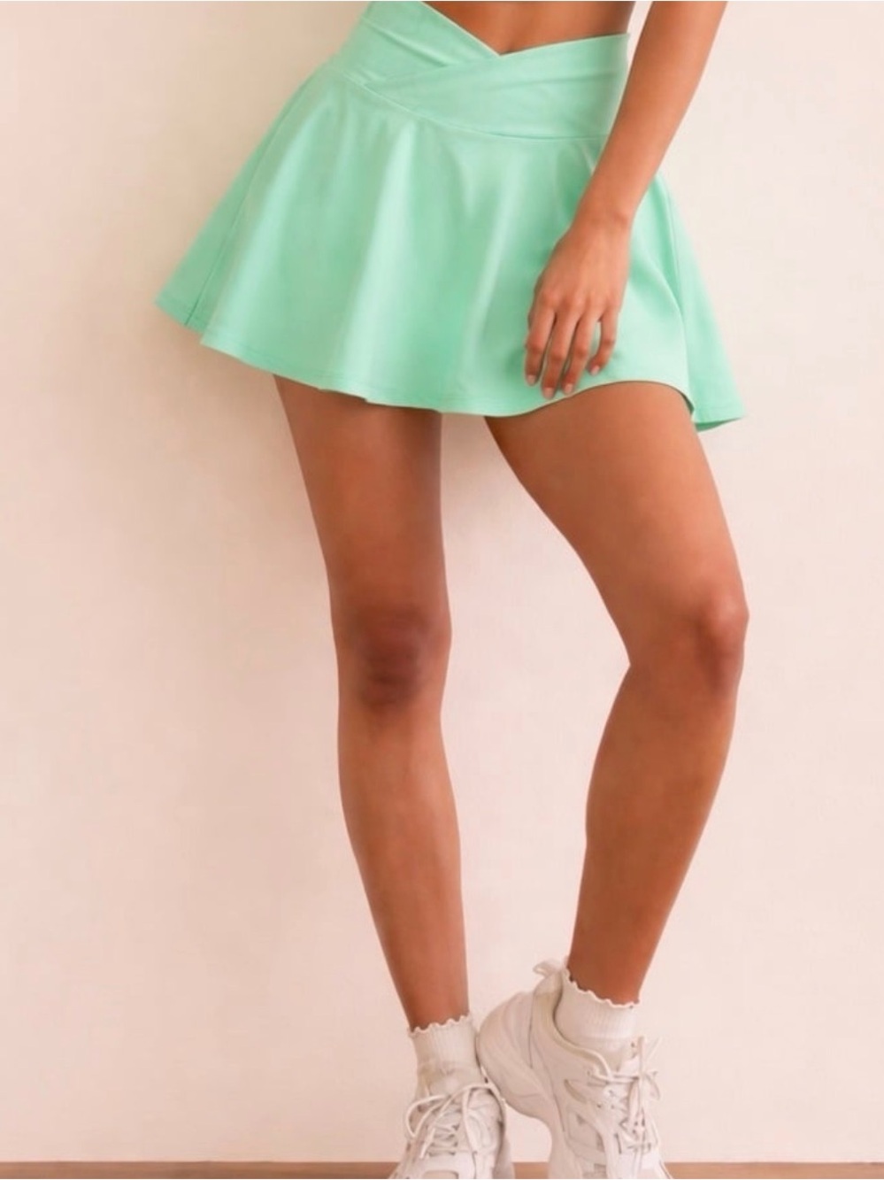Altar’d State Revival green crossover tennis skort
